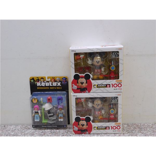 Lot 3 Goodsmile Co Mickey Mouse Nendoroid #100 Figure Anime Japanese Packaged New and Roblox Figures
