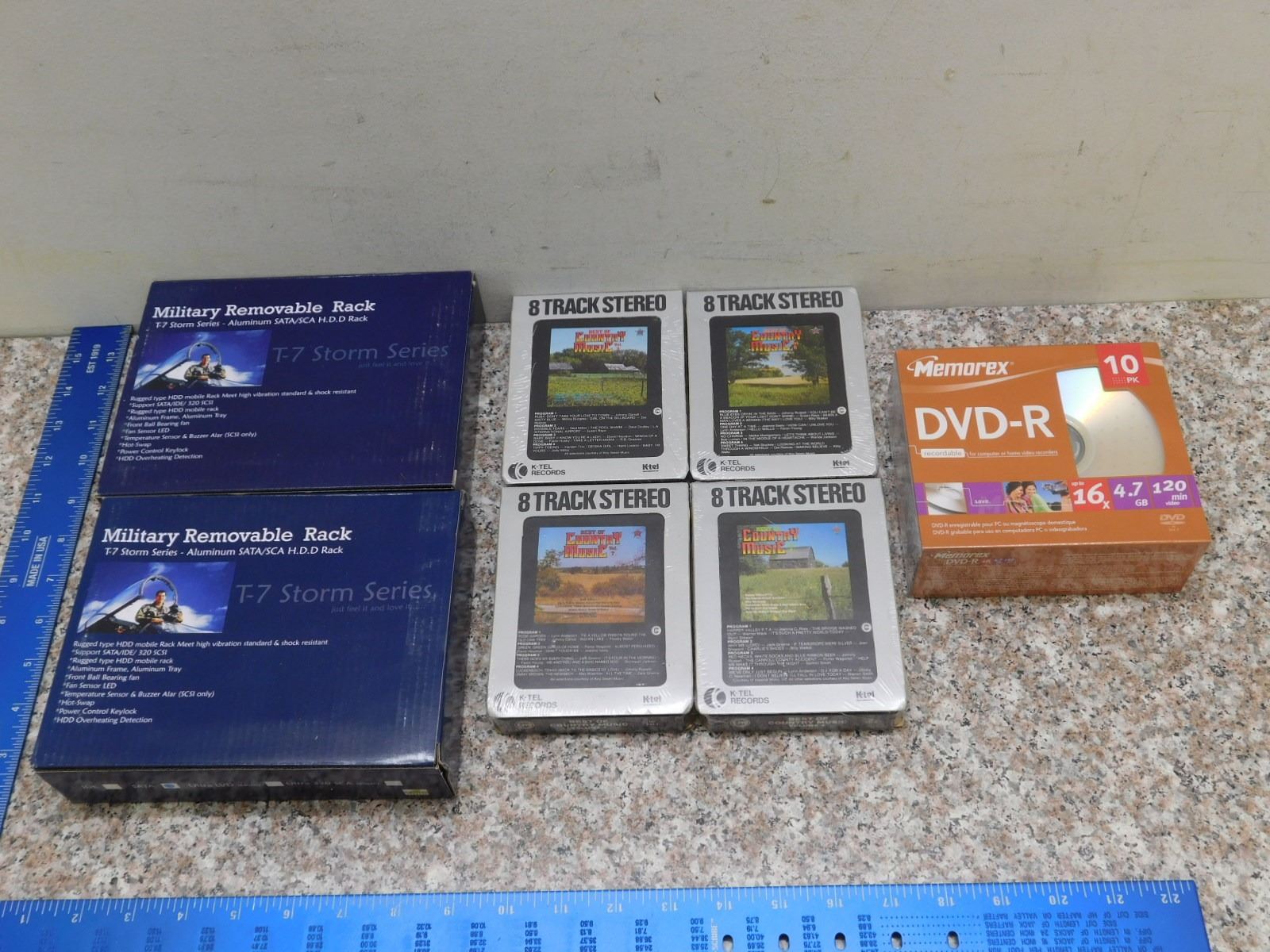Lot of 7 8-Track Country Tapes SEALED DVD-R Burnable CD Discs and ...