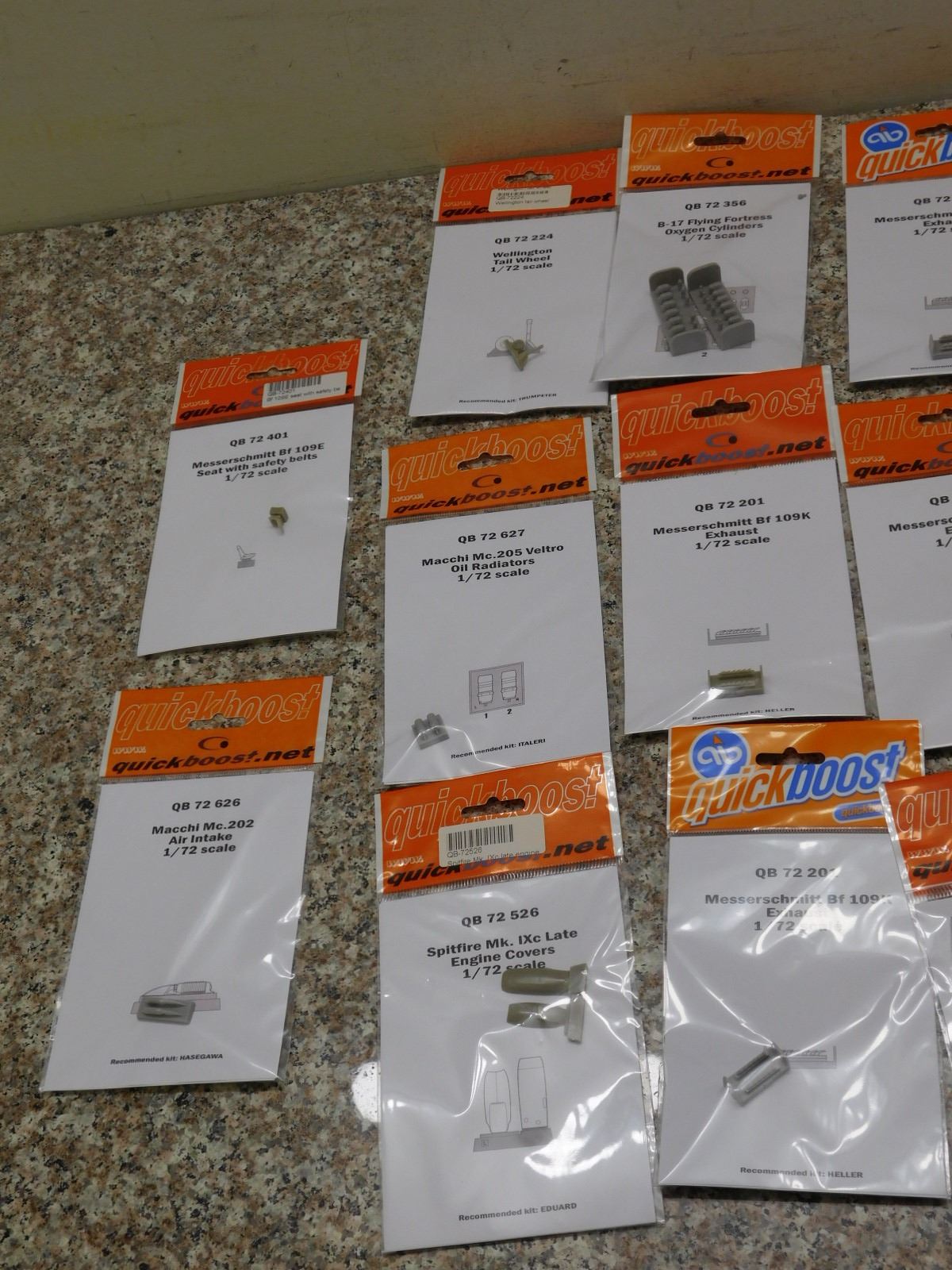 Lot of 20 Model Kit Accessories Parts Upgrades Etc 172 Scale Quickboost