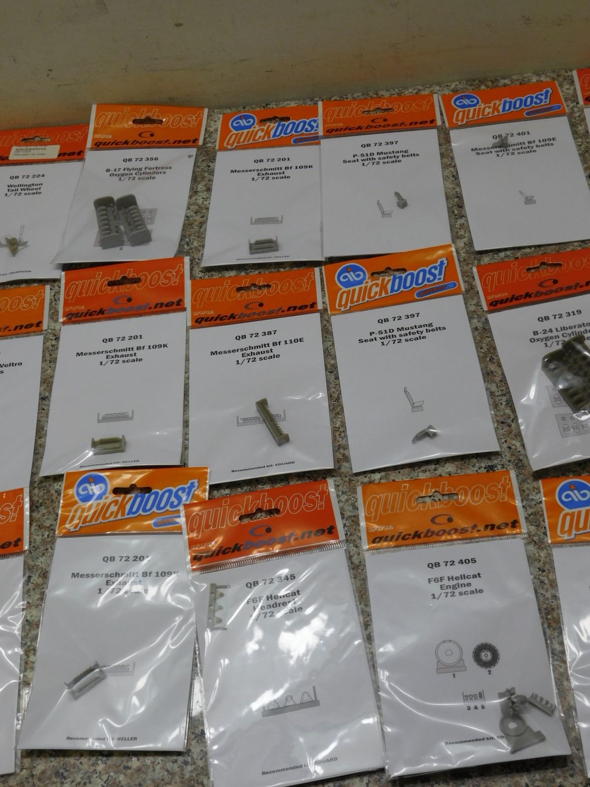 Lot of 20 Model Kit Accessories Parts Upgrades Etc 172 Scale Quickboost