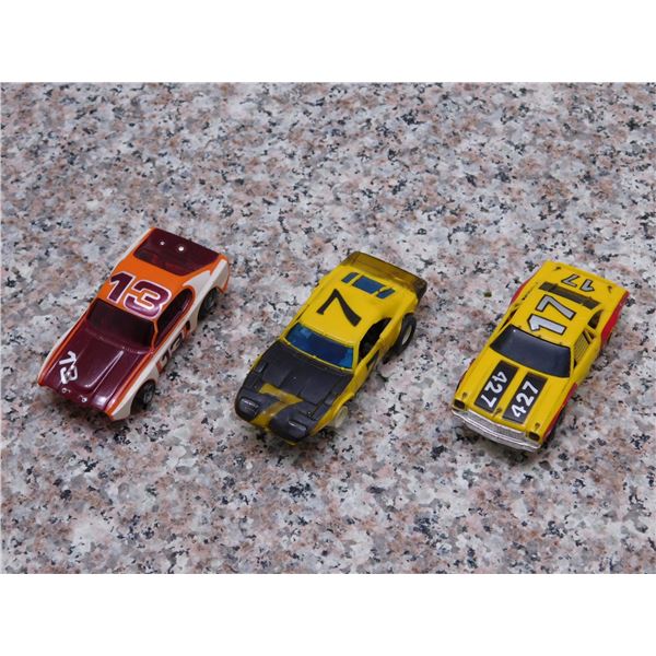 Lot of 3 Aurora AFX Slot Cars Vintage