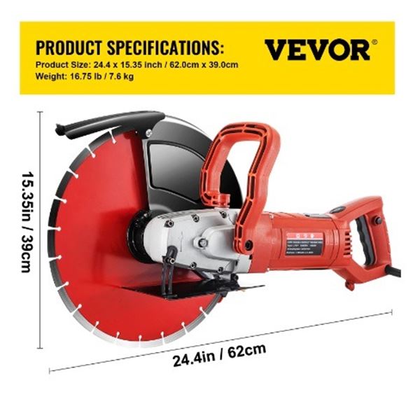 Vevor - Handheld multi-function single-chip cutting machine - model K3051 - Amazon returns