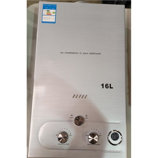 Gas water heater - capacity 16 L - Amazon returns