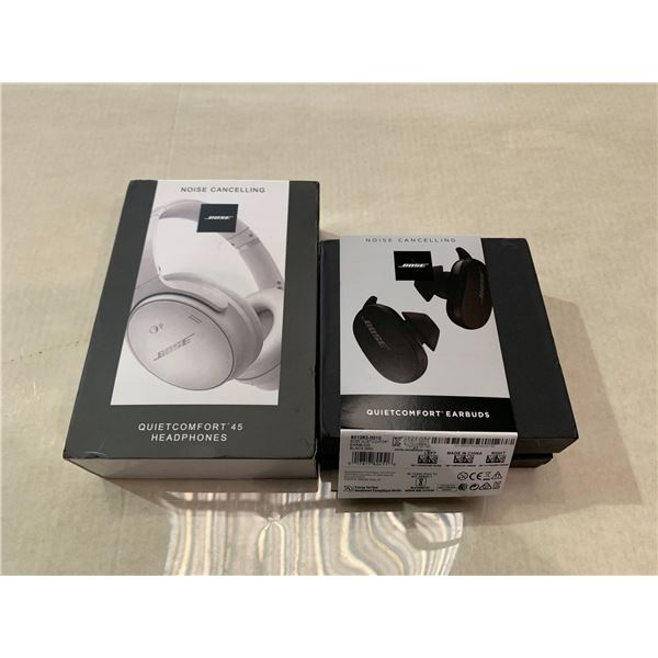 Bose - Group of 2 noise canceling headphones & airbuds (original?) - Alibaba returns