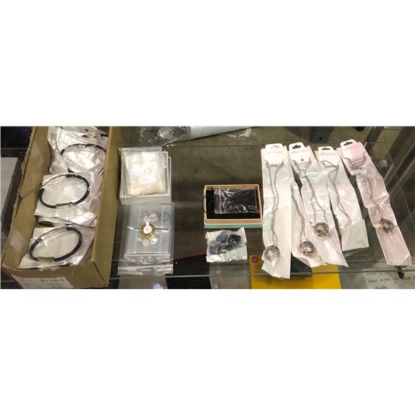 Large lot of misc jewelry - includes necklaces / rings / earrings / bracelets etc