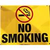 Image 1 : group of 6 metal no smoking signs