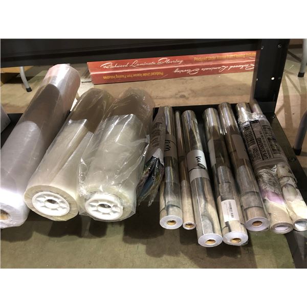 Large group of brick stone wallpaper / flooral wallpaper / cavas paper etc