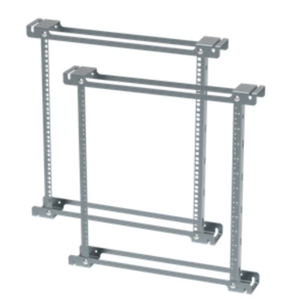 Group of 2 Hoffman rack angle 36" taped plated steel