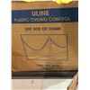 Image 2 : Uline - Plastic crowd control 500ft box of chain