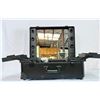Image 1 : Group of 2 large capacity foldable multi travel full makeup suitcase w/ lights