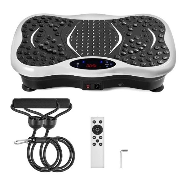 Foot massager - ultra thin vibration platform w/ usb connector music speaker - model JF-CFM21