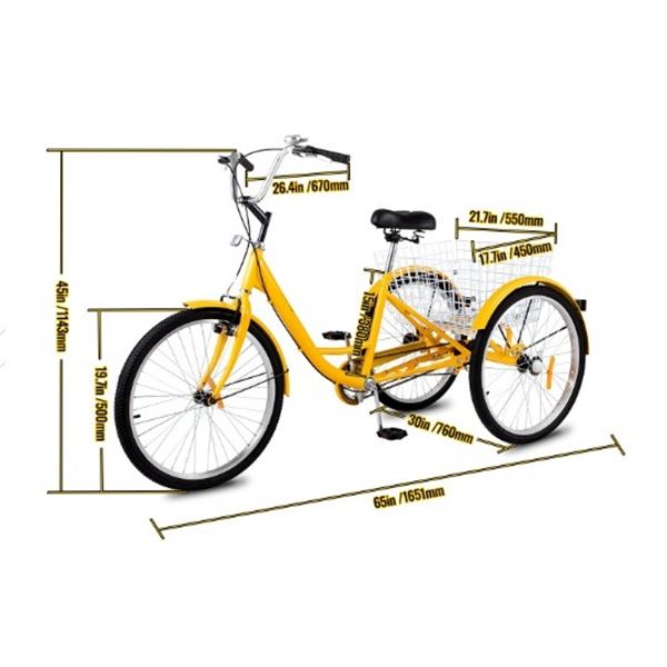 Yellow Tricycle - needs assembling - Amazon returns