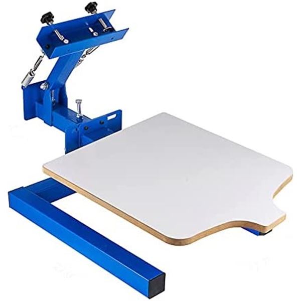 1 Color screen press w/ adjustable pallet