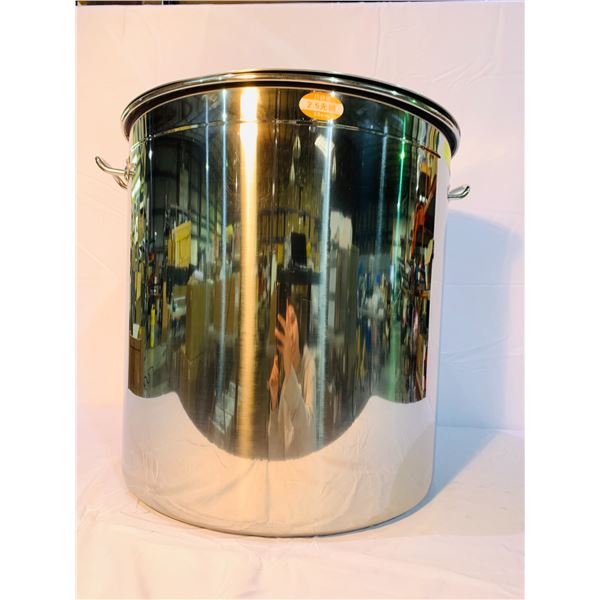 Large kettle stock pot w/ thermometer pot lid - 100 quarts