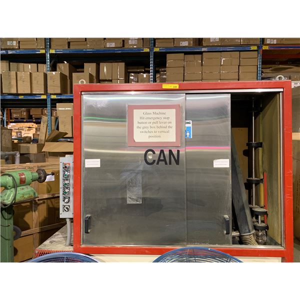 American glass equipment - large glass washer / glass cleaner (approx. 14 1/2 ft wide x 6ft tall)
