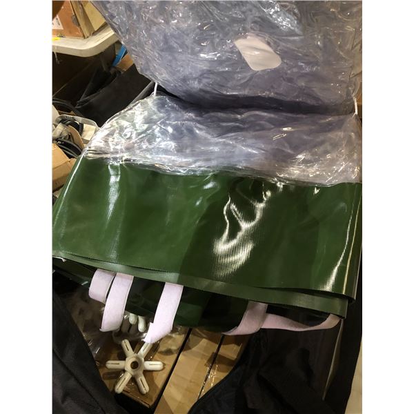 Large bag full of plastic hardware - appears to look like a green house garden tent? (Description ac