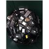 Image 2 : Rubbermaid bin full of battery chargers & batteries - includes avery dinnison (LI battery charger) /