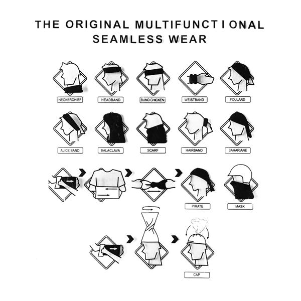 Large lot of berter multi functional seamless wear micro-fibre cloths - approx 16 bags (3pcs per bag