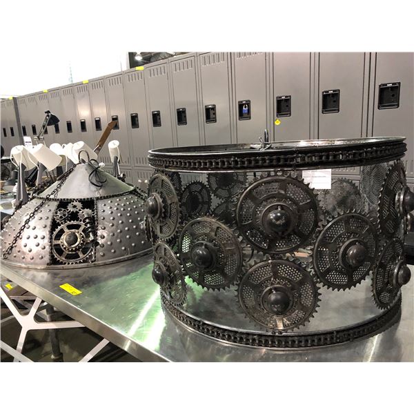 Group of 2 vintage ceiling lamps