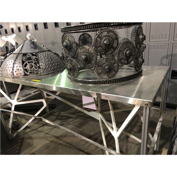 Stainless steel table - approx 73 1/2" x 31"