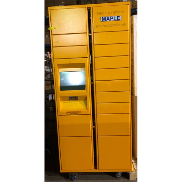 Electronic locker on casters - approx 36" 22 1/2" x 80"
