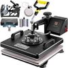 Image 1 : Multi-functional heat press machine - transfer size 38cm x 38cm