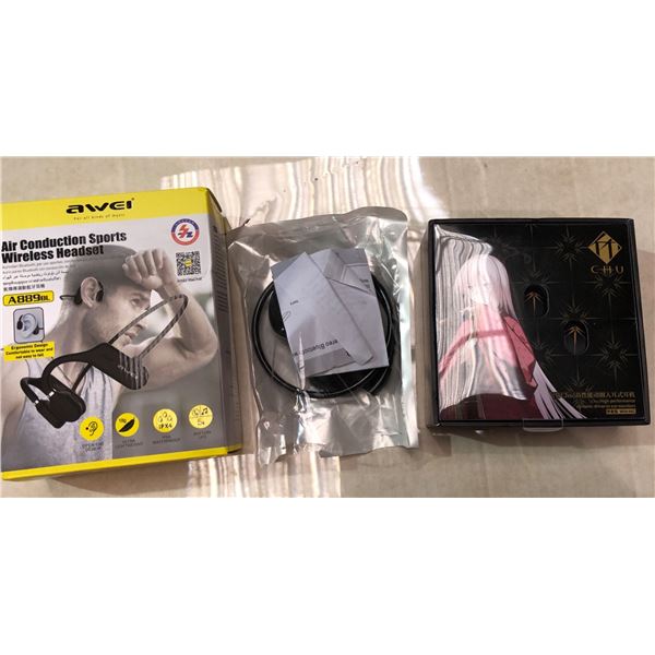 Group of 2 bluetooth headphones