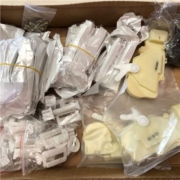 Box lot of assorted attachments - includes power door lock actuators