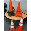 Image 1 : Group of 16 traffic cones - assorted sizes