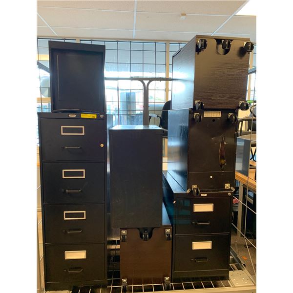 Large group of stables 2 drawers cabinet w/cart - approx 7 (1 full drawer)