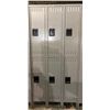 Image 1 : Uline Industrial Lockers - Double Tier, 3 Wide, Assembled (approx. 12in x 36in x 78in H)