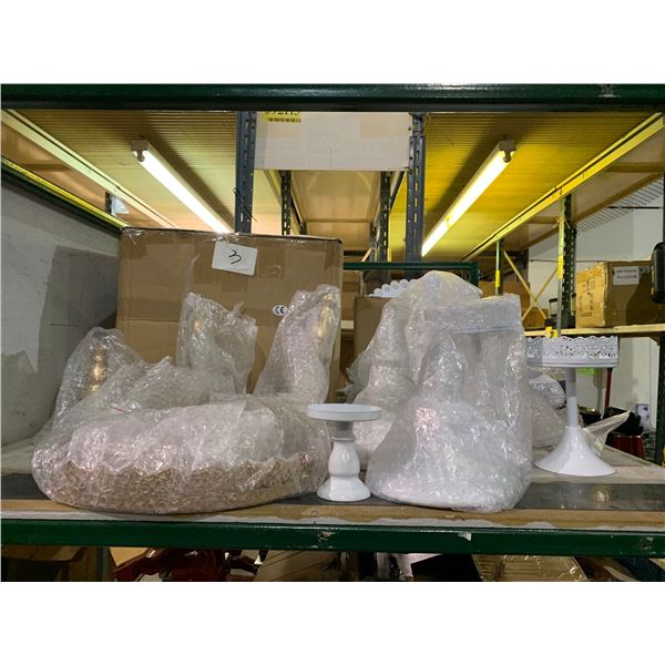 Large group of assorted pastry & cake stands - approx. 35 pcs