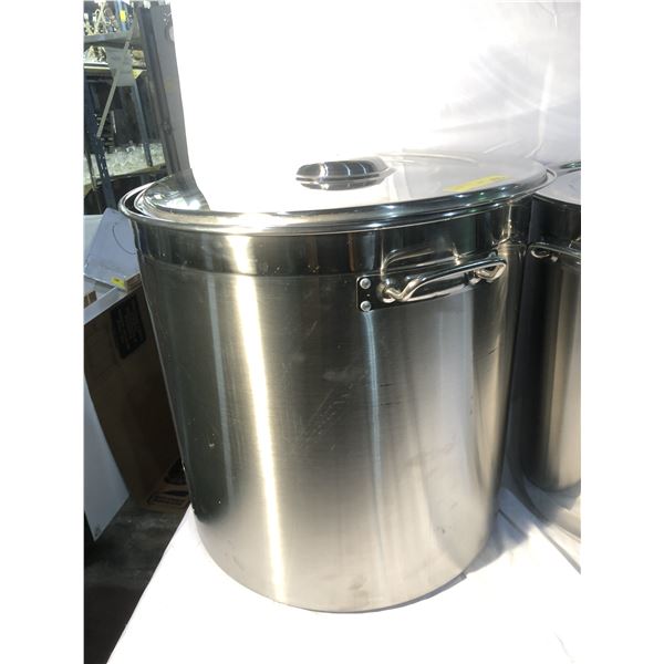Group of 3 assorted sizes stainless steel kitchen containers