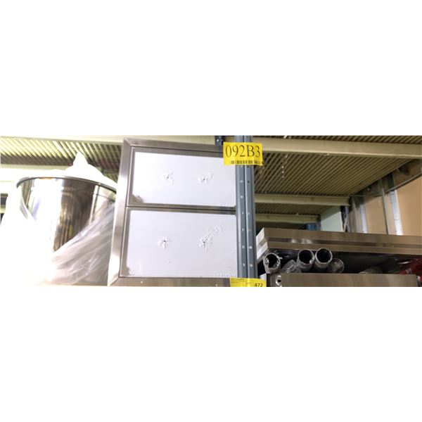 Group of professional stainless steel kitchen set - includes table/rectangular tank/cooking pot 14" 