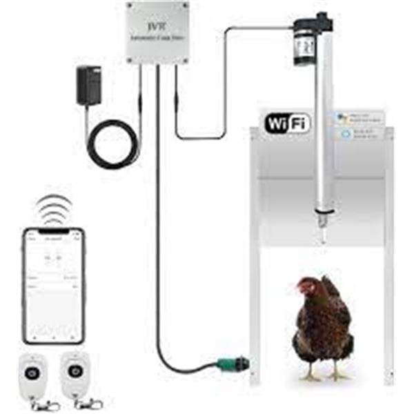 Automatic chicken coop door w/motor SL w/hardware