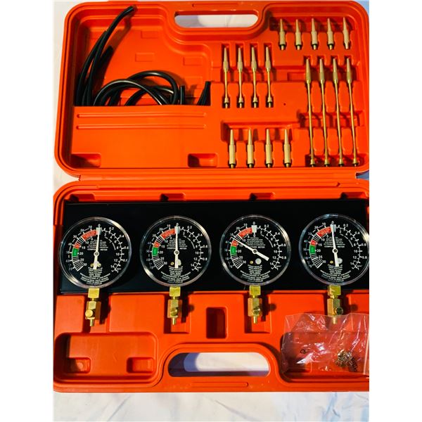 Group of assorted tools - includes Retor vacuum synchroniser/solar driveway lights/Mophorn fuel vacu