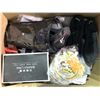 Image 2 : Large group of clothes and accessories -  includes women shoes/bags/knee guards/masks etc.