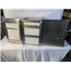 Image 1 : Group of 3 Stainless Steel Cabinet - includes 2 three drawers cabinets & 1 two drawer cabinet