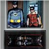 Image 2 : ADAM WEST AND BURT WARD DUAL SIGNED BATMOBILE SHADOW BOX DISPLAY (BECKETT COA)