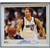 Image 2 : DIRK NOWITZKI SIGNED AND CUSTOM FRAMED 8 X 10 (BECKETT COA)