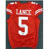 Image 1 : TREY LANCE SIGNED SAN FRANCISCO 49ERS PRO CUT JERSEY (BECKETT COA)