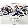 Image 2 : TOM BRADY SIGNED AND CUSTOM FRAMED NEW ENGLAND PATRIOTS COLLAGE (FANATICS COA)