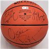 Image 2 : 1990 Supersonics  Spalding Leather Game Ball Basketball With 12 Sig Including Payton Kemp Beckett