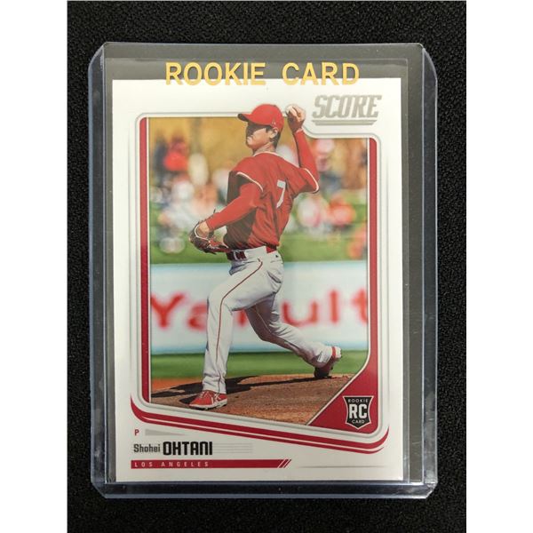 2018 PANINI SCORE SHOHEI OHTANI ROOKIE CARD