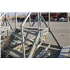 Image 4 : 8' x 95 1/2" Galvanized Skid c/w alum. steps, fork pockets & piping (steps need to be welded)