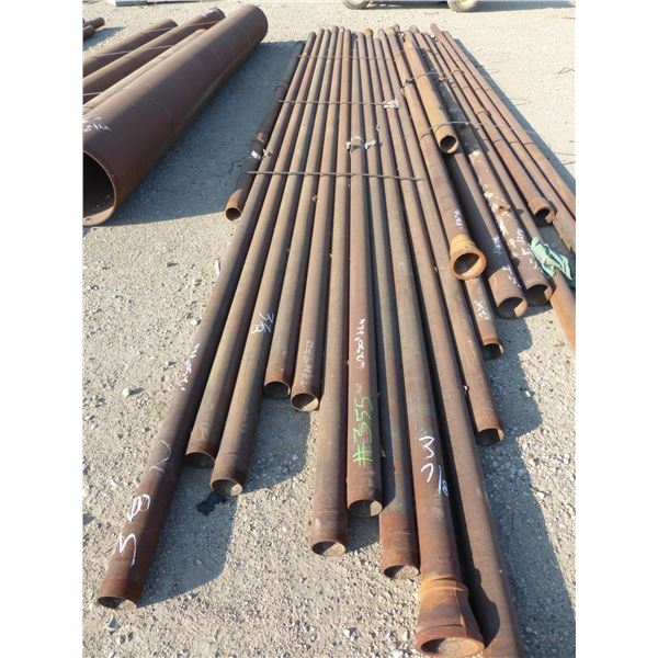 Approx. 12 Lengths of pipe --- length, 3 7/8", mainly 0.25 thickness & 4 1/2" x 0.125 thickness