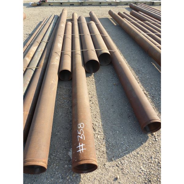 4 Lengths of 8 1/2" pipe, 2 Lengths of 11" pipe, lengths from 10' to 20'. Mainly 0.175 thickness
