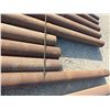 Image 4 : 7 Lengths of pipe, 5- 8 3/4" x 10' to 21'5", 1- 8 1/2" x 21'6", 0.100 to 0.200 thickness