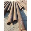 Image 1 : 4 Lengths of pipe, 1- 12 3/4" x 12' 4" x 0.400 thickness, 2- 12 3/4" x 19'3" & 20' 4" x 0.125 thickn