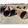 Image 3 : 4 Lengths of pipe, 1- 12 3/4" x 12' 4" x 0.400 thickness, 2- 12 3/4" x 19'3" & 20' 4" x 0.125 thickn